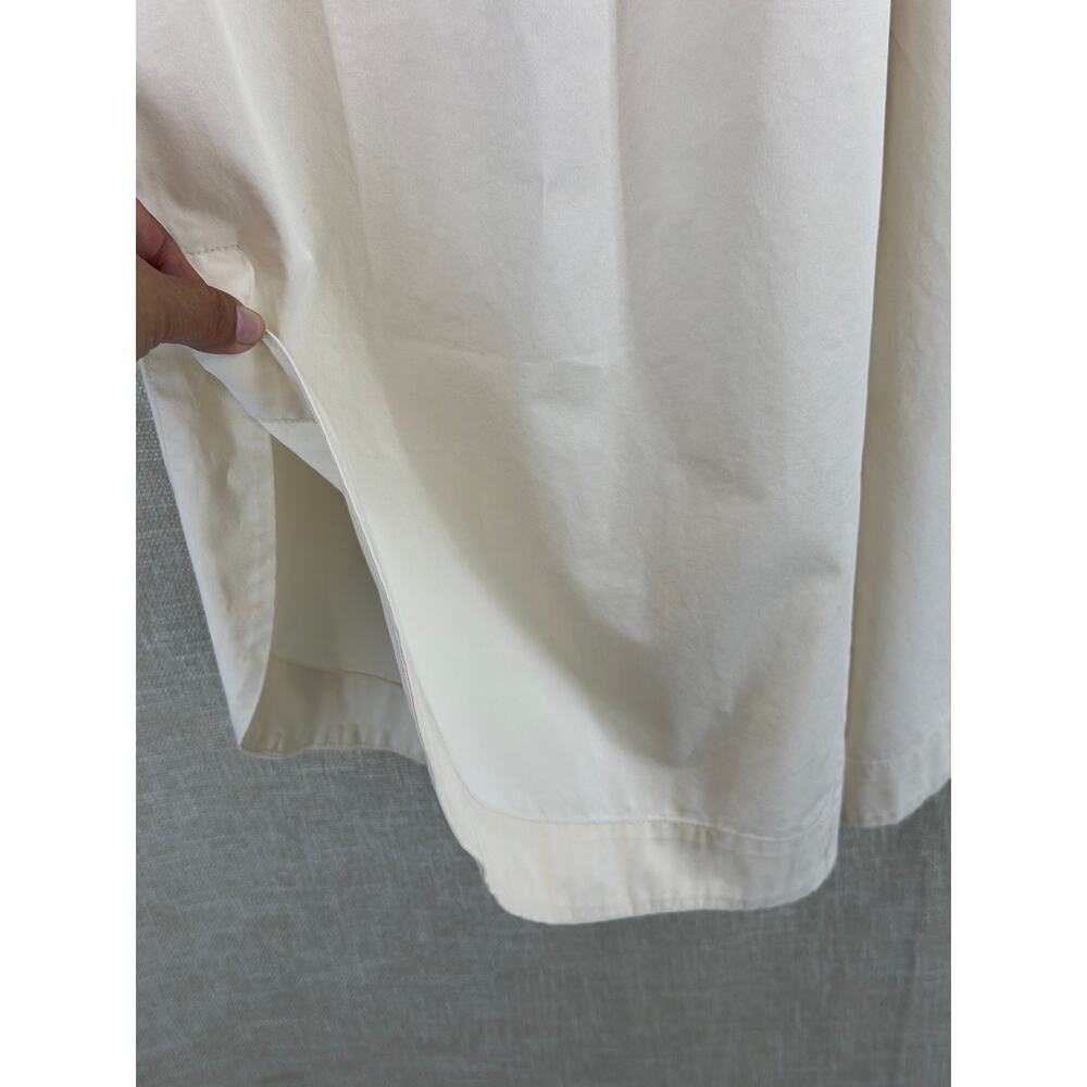 Mare by Anthropologie Wide Leg Culotte Cotton Pants Ivory Women's M High Rise - Picture 4 of 13
